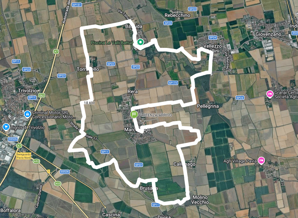 Anteprima percorso 18 km